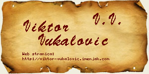 Viktor Vukalović vizit kartica